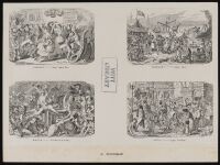 Set of calendar pages