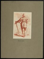 Figure of a standing soldier, back-view