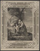 Abraham and Isaac sacrificing the ram
