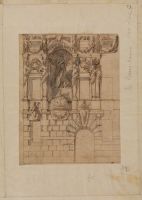 Design for the façade of a palace