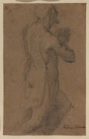 Study of a kneeling man for the 'Presentation in the Temple'  (Parish Church, Tricesimo, Italy, 1583)