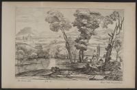 River landscape with figures