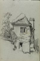 Cottage and trees
