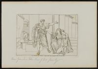 Gaius Gracchus bidding farewell to his wife and son