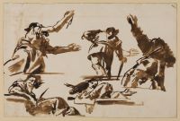 Sheet of figure studies