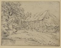 Landscape with cottage