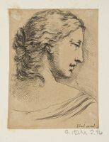 Head of a woman, turned to right
