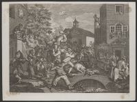 Four Prints of an Election, Plate 4, Chairing the Members
