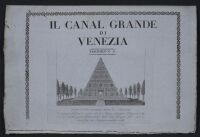 Il Canal Grande di Venezia Descritto da Antonio Quadri - cover  to folder 9