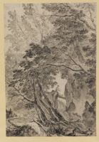 Landscape with bridge (recto)