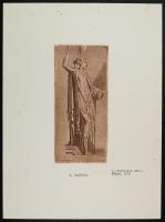 Standing female figure with an urn, a study for a figure in the Steccata