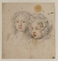 Portrait heads of a girl and a boy (Rachel and Alexander)
