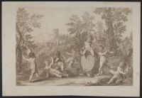 Nine Bacchanal children in a landscape