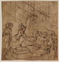 Alexander the Great drinking his medicine (?) (recto)