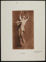 Study of a female nude with her arm raised