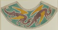 Design for a lampshade - dragons