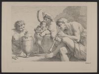 Two fauns and two child fauns