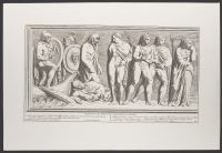 Plate 75 of 'Admiranda Romanarum Antiquitatum ac Veteris Sculpturae Vestigia': Traiectus ac Transitus Animarum ad Inferos