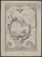 Ornamental panel with a figure in a landscape