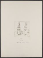 Peasant looking to the left with hands resting on one another  (La paysanne tournée a gauche, les mains appuyées l'une sur  l'autre)