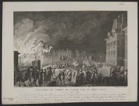 Incendie du corps de garde sur le pont neuf