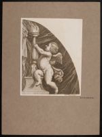 Cherub holding a torch