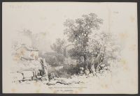 Landscape with a ruined castle in the background