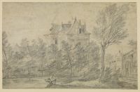 Landscape with chateau (recto)