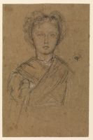 Portrait study of Elinor Leyland, bust-length
