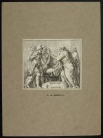 Façade of the Palazzo Milesi: Two Senators addressing barbarian commanders in  chains