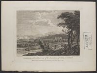 Drumlanrig with a distant view of the Mountains of Galway in  Scotland