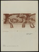 Fresco design - two feet and a hand