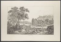 Landscape with figures and cattle by a river