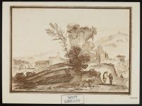 Landscape with ruin and figures