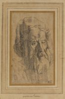 Head of a bearded man