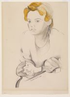 Woman with yellow hair