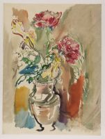 Flower piece - Roses and irises (formerly 'Roses II')