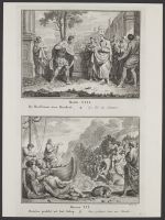 The Fable of the soldier and Jesus preaching on a boat