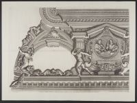 Stucco and frescoed frieze in the Room of Venus