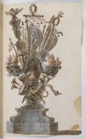 Design of a sculpture having a military theme