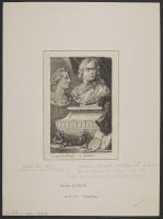 Sculpted busts of Gerard de Lairesse and Albert Flamen, called Bartholet Flemalle