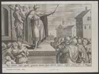 Roboam, following the Counsel of young men alienates from him  the minds of the people.