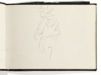 Sketch of standing man