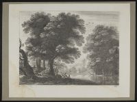 Landscape with trees and a river