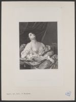 Cleopatra holding asp to her breast