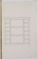 Design of furniture unit for the Church of St. Catherine of the  Langue of Italy