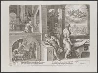 The heavens opening while Saint Peter is in prayer