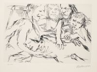 Penthesilea - Penthesilea embraces the dead Achilles  (Penthesilea, noch im Wahnsinn befangen, umarmt den toten Achill)