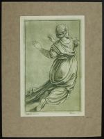 Woman kneeling from behind, study for the Expulsion of Eliodorus