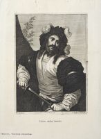 Half-length figure with sword